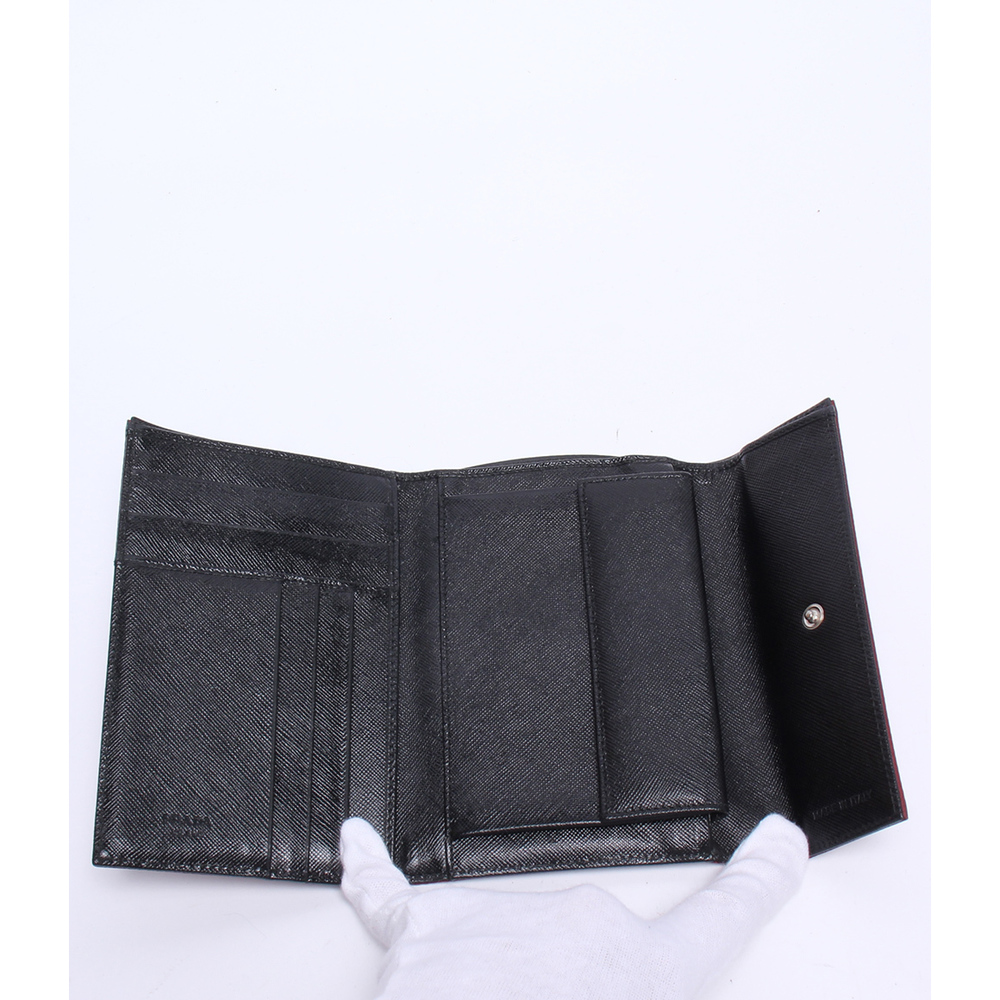 Prada Tri-Fold Wallet Red - image 3